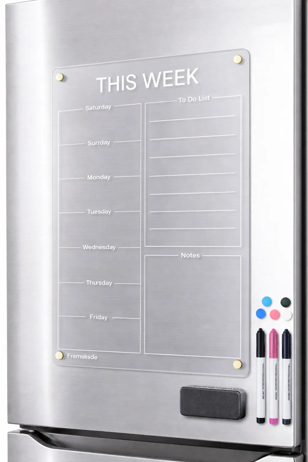 Weekly Magnetic Planner Board To-do list Acrylic Board