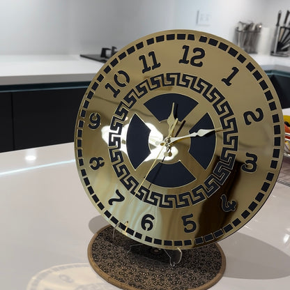Luxury Wall Clock/Table Round Clock for Living Room & Bed Room