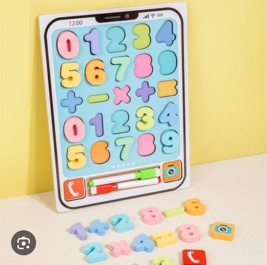 Kids Puzzle Numeric Ipad style-Double-Sided Play Matching Recognition