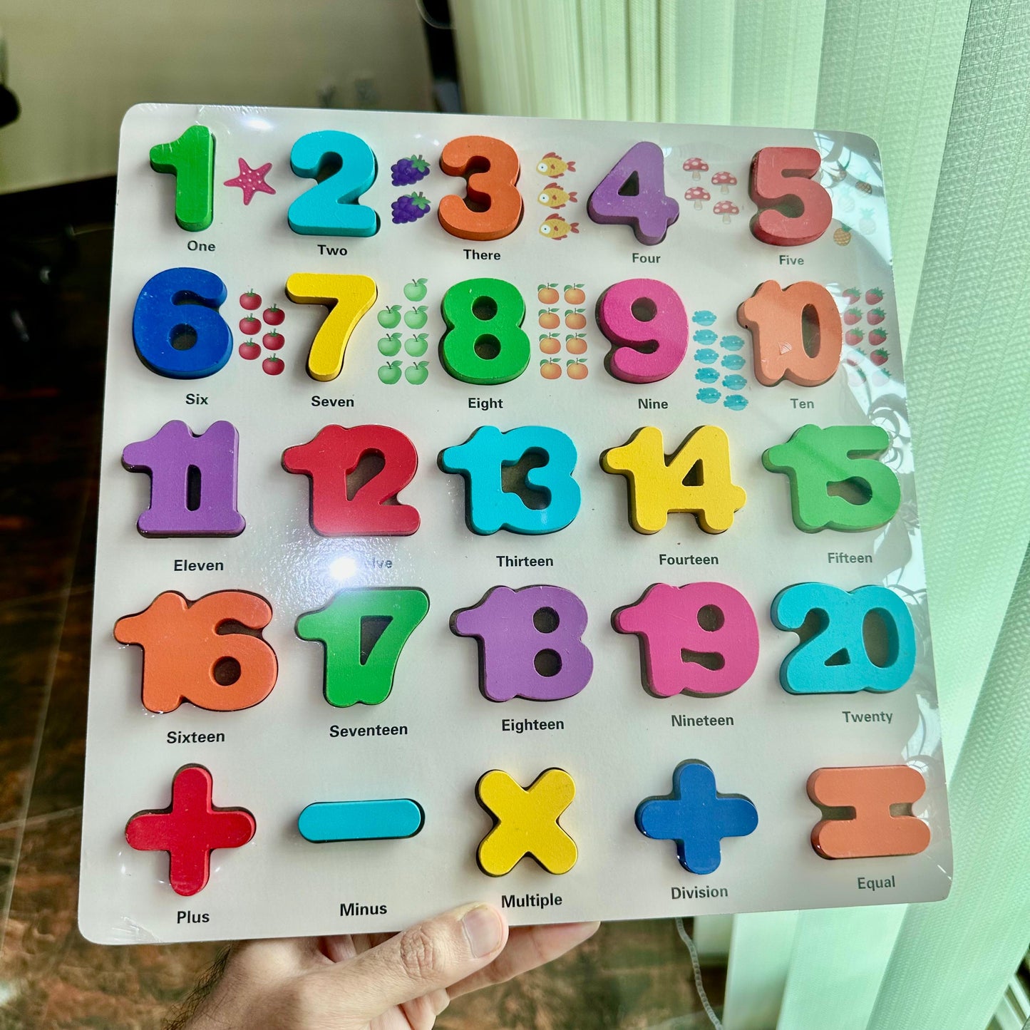 Kids Numeric Learning counting and DMAS colorful board