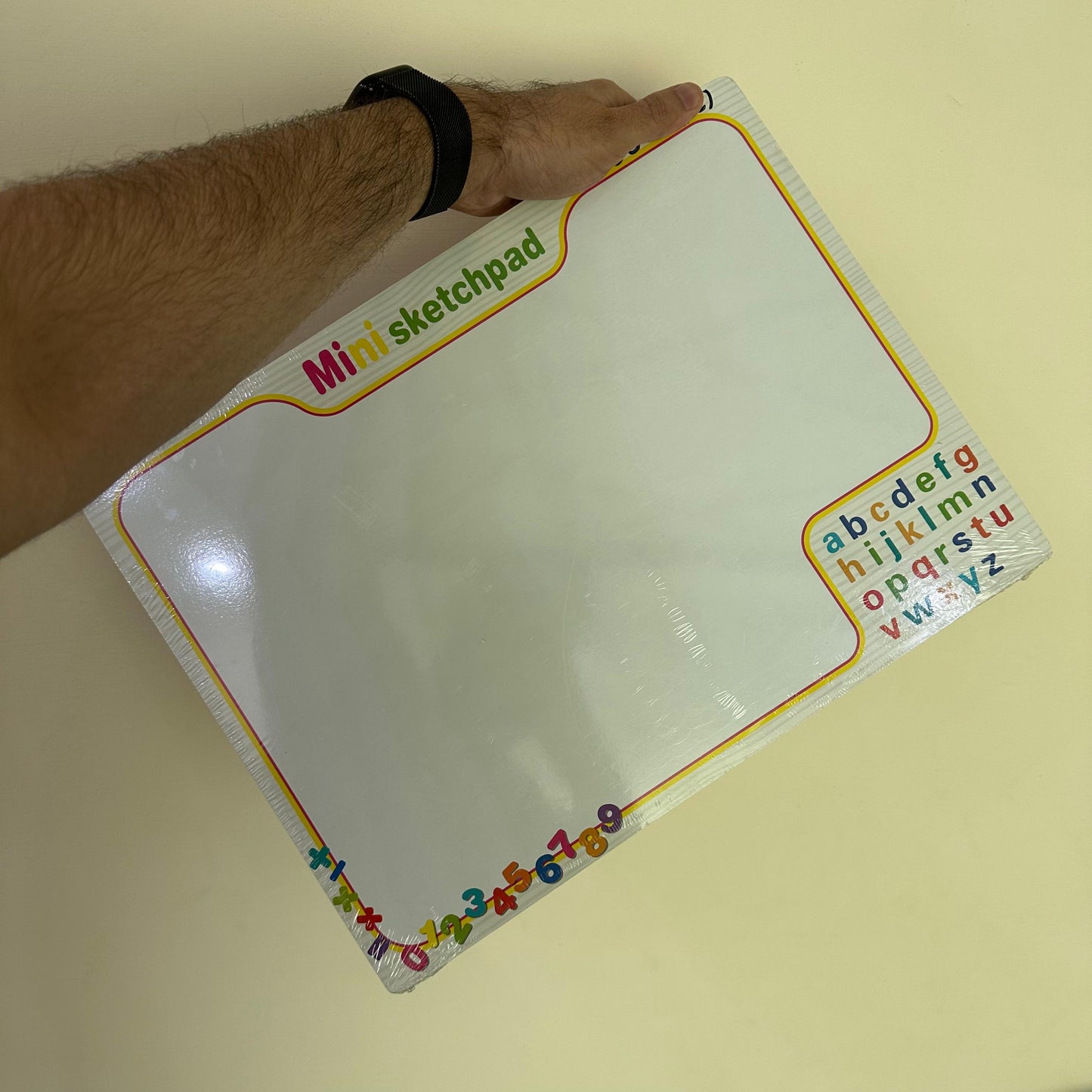 Large Size Kids Rainbow Shape Puzzle with Sketch Board on back with Markers