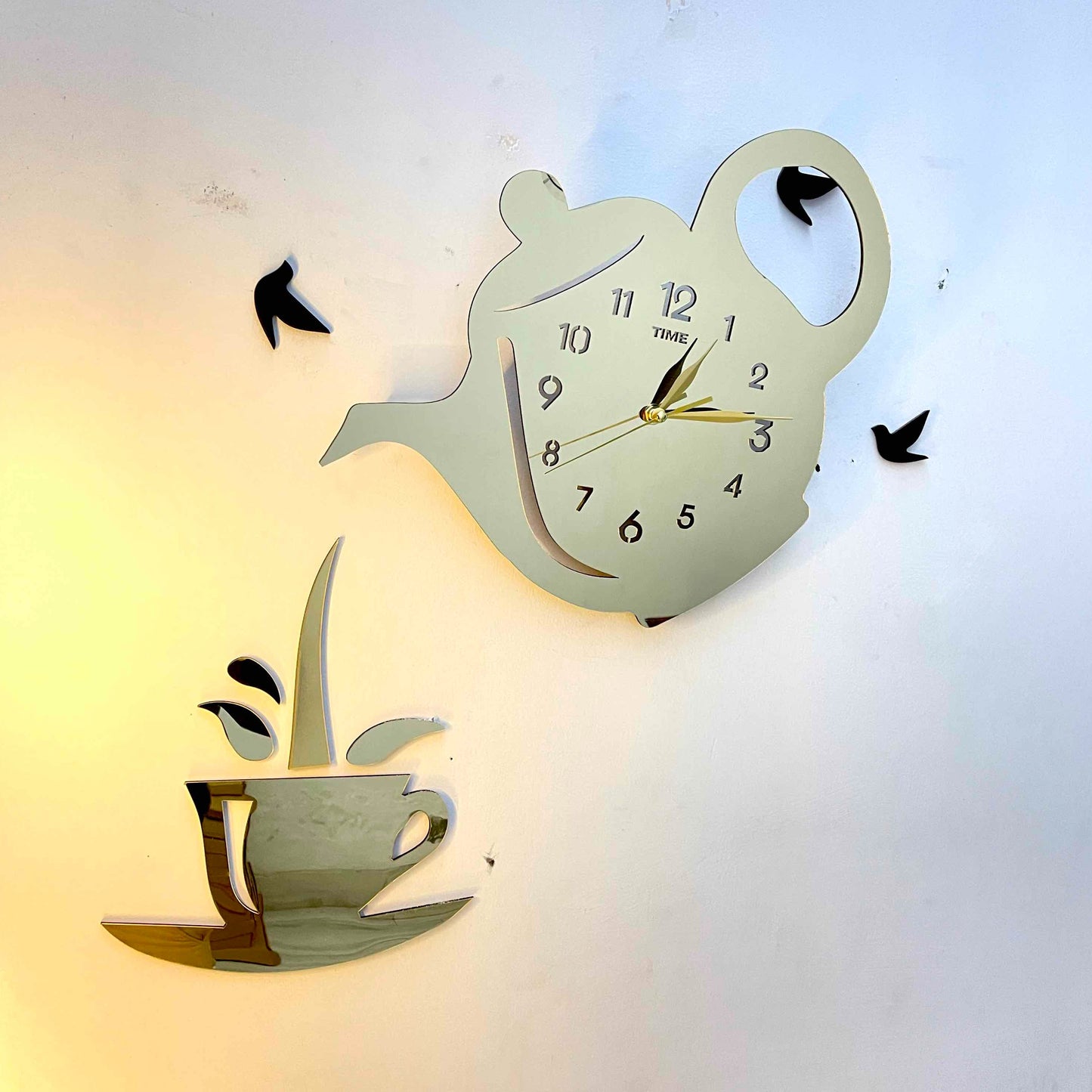 Kettle Tea Wall Clock for kitchen and Home