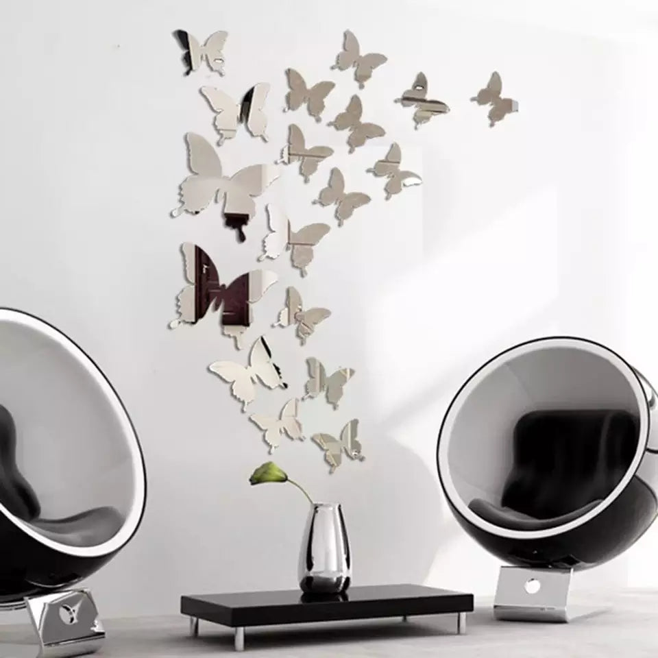 Transform Your Space with Stunning Mirror Butterfly Wall Decor