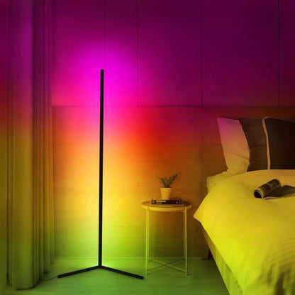 Floor Standing MultiColor Corner Lamp RGB Remote controlled