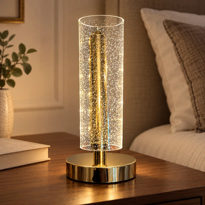 The Elara Glow – Luxury Bedside Lamp with touch control and Type-C charging