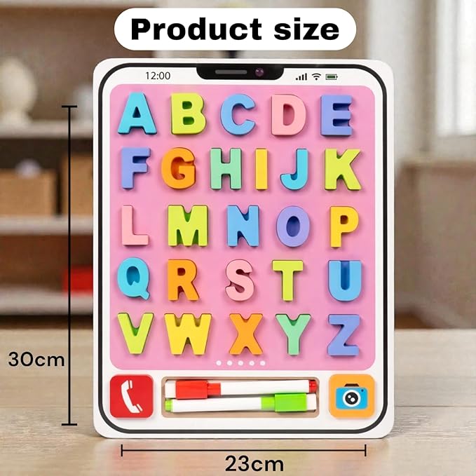 Kids Puzzle Alphabet/numeric Ipad style-Double-Sided Play Matching Recognition