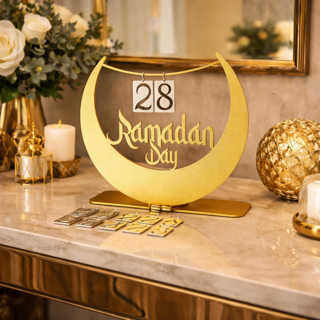 Ramadan Calendar Metal Tabletop Decor-MRC02