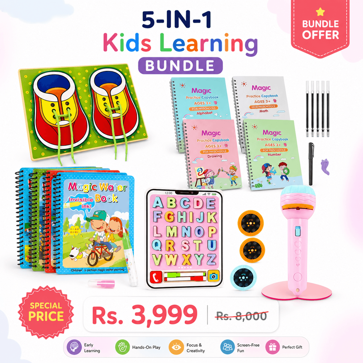 5-in-1 kids learning bundle-summer camp special