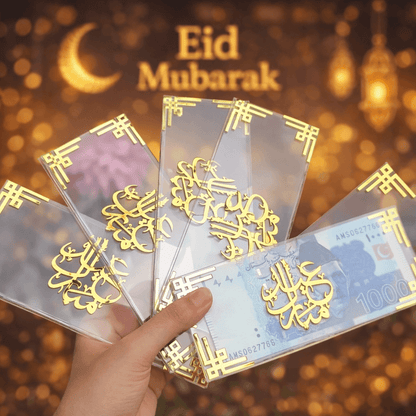 Premium Acrylic Eidi Envelopes – Eid Mubarak Gift Envelopes -COR01