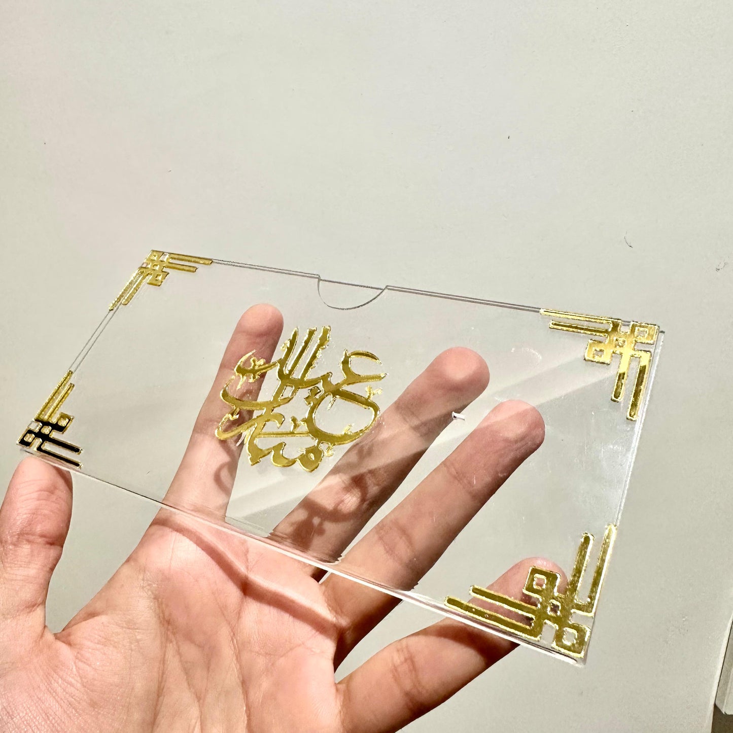Premium Acrylic Eidi Envelopes – Eid Mubarak Gift Envelopes -COR01