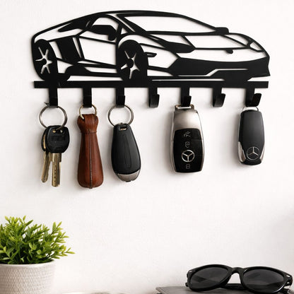 Metal Car Key Holder Wall Mount Key Rack for Home Decoration