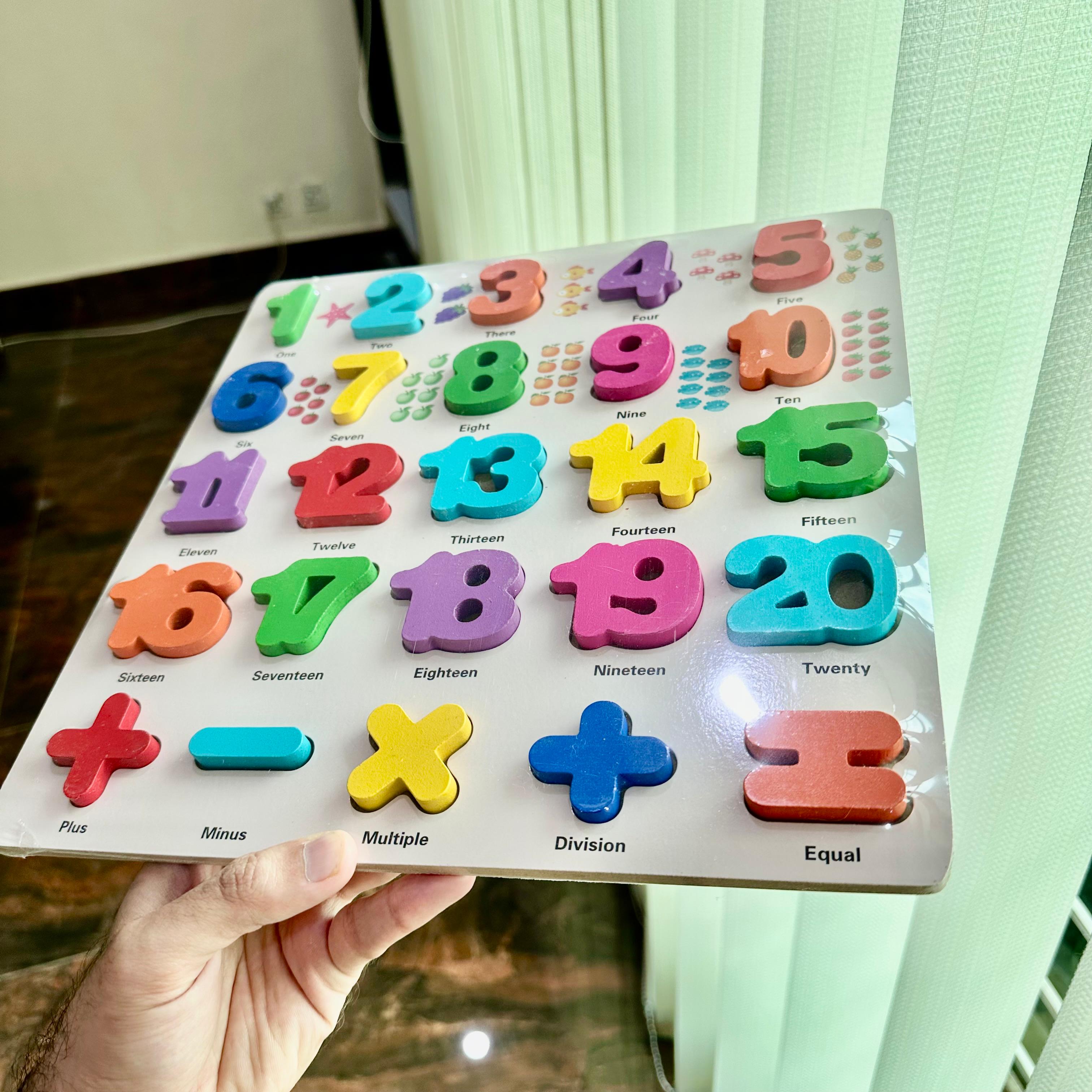 Kids Numeric Learning counting and DMAS colorful board – Pyari Walls