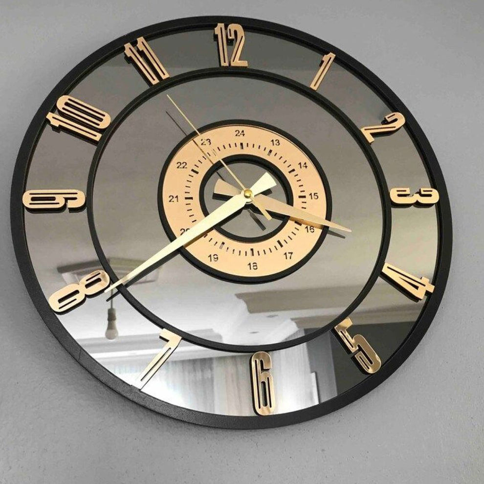Eclipse 12-Modern and Sleek Wall clock for Home and Office – Pyari Walls