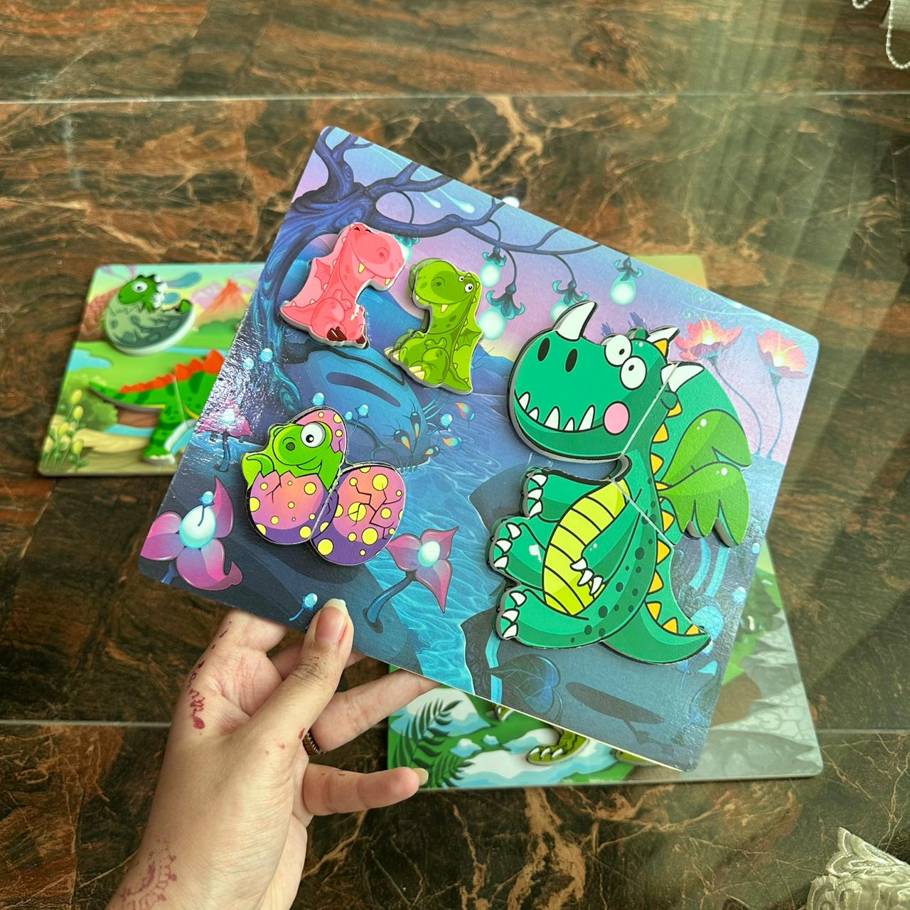 Dinosaur Shape Puzzles-Kids Brain Development