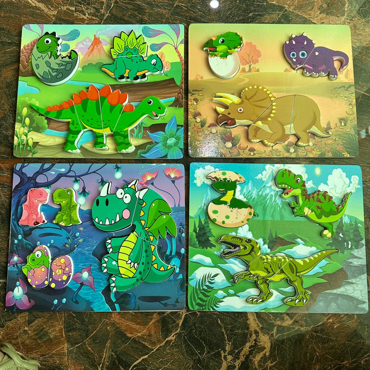 Dinosaur Shape Puzzles-Kids Brain Development