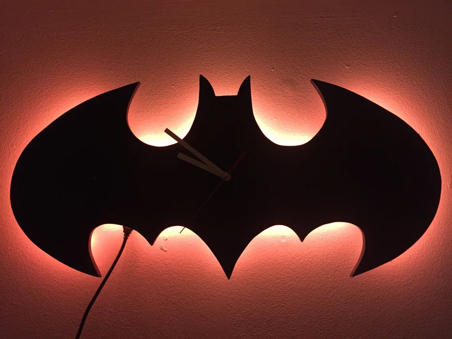 Bat-Man Clock with Rope Light – Pyari Walls