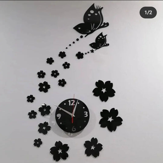 Acrylic Butterfly clock