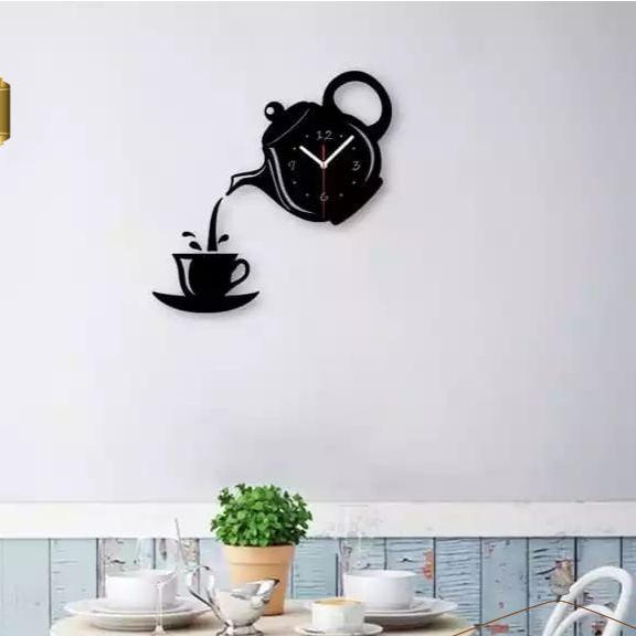 Kettle Wall Clock for kitchen and Home
