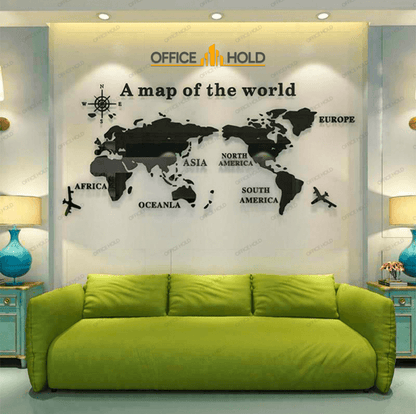 Hot! World Map 3D Design