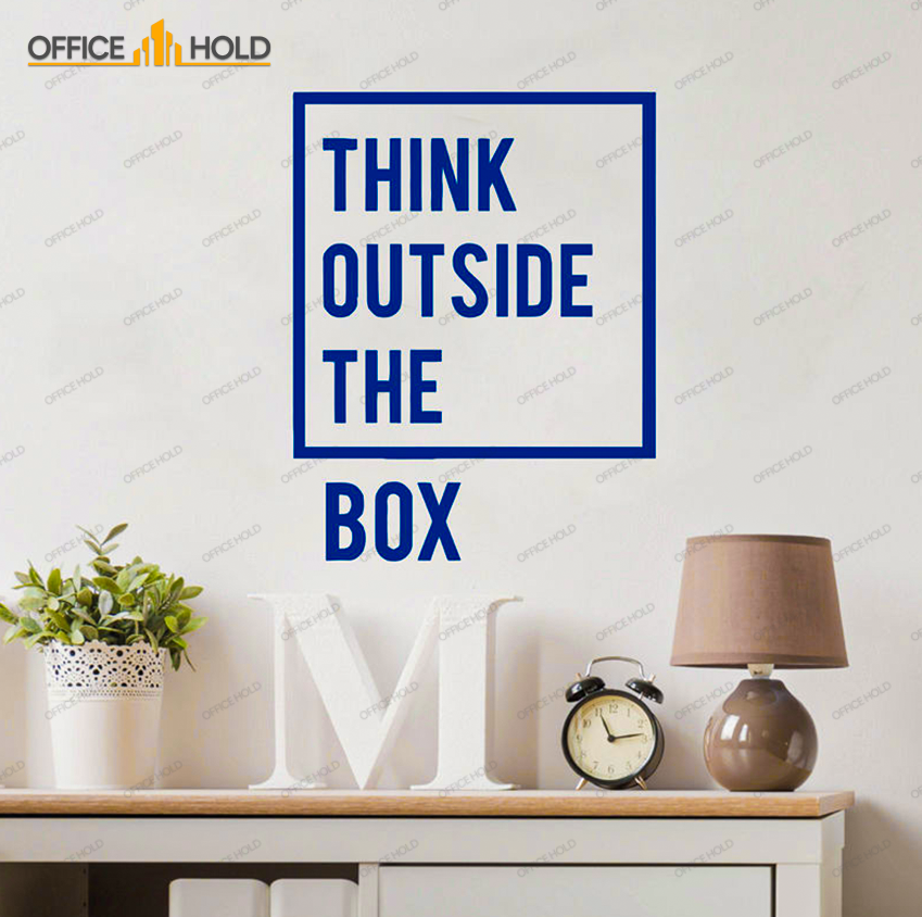 Think Out Side The Box Motivational Office Wall (totb01)