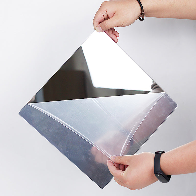 4 Pack Self Adhesive Acrylic Mirror Flexible Plastic Mirror Sheets