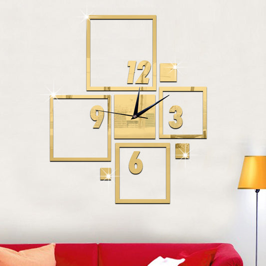 Acrylic decor clock : DM03 - Gold