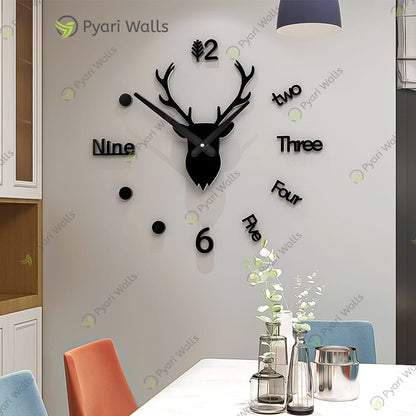 Deer Wall Clock Large - Hot Selling markhor