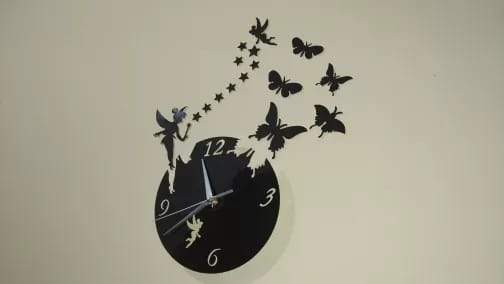 Fairy Clock Black