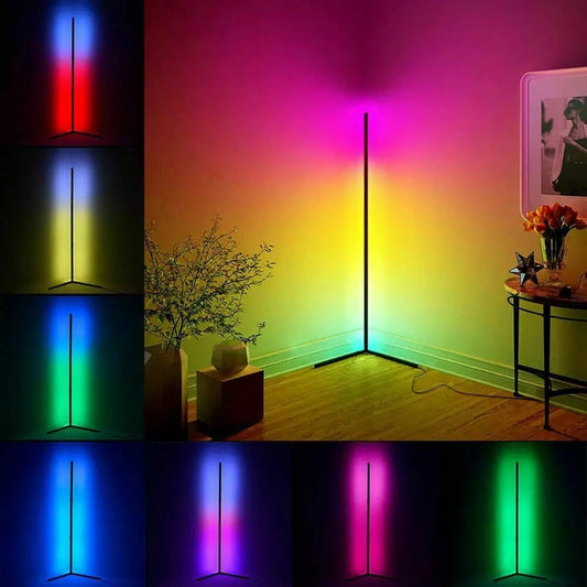 Floor Standing MultiColor Corner Lamp RGB Remote controlled