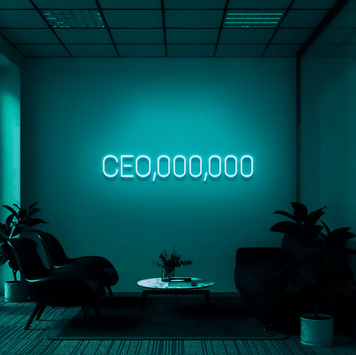 CEO Neon Sign (Big Size) | Wall Decor Statement - Pyariwalls.pk – Pyari ...